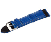 Benson Kalfsleder Blauw 22mm