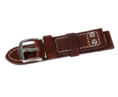 Benson Military Donkerbruin KN 22mm