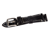 Benson Krokodil Zwart 22mm