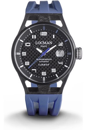 Locman Montecristo Carbon 0544C09S-CBCBWHSB horloge