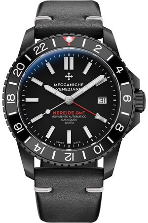 Meccaniche Veneziane Nereide GMT Ardesia horloge