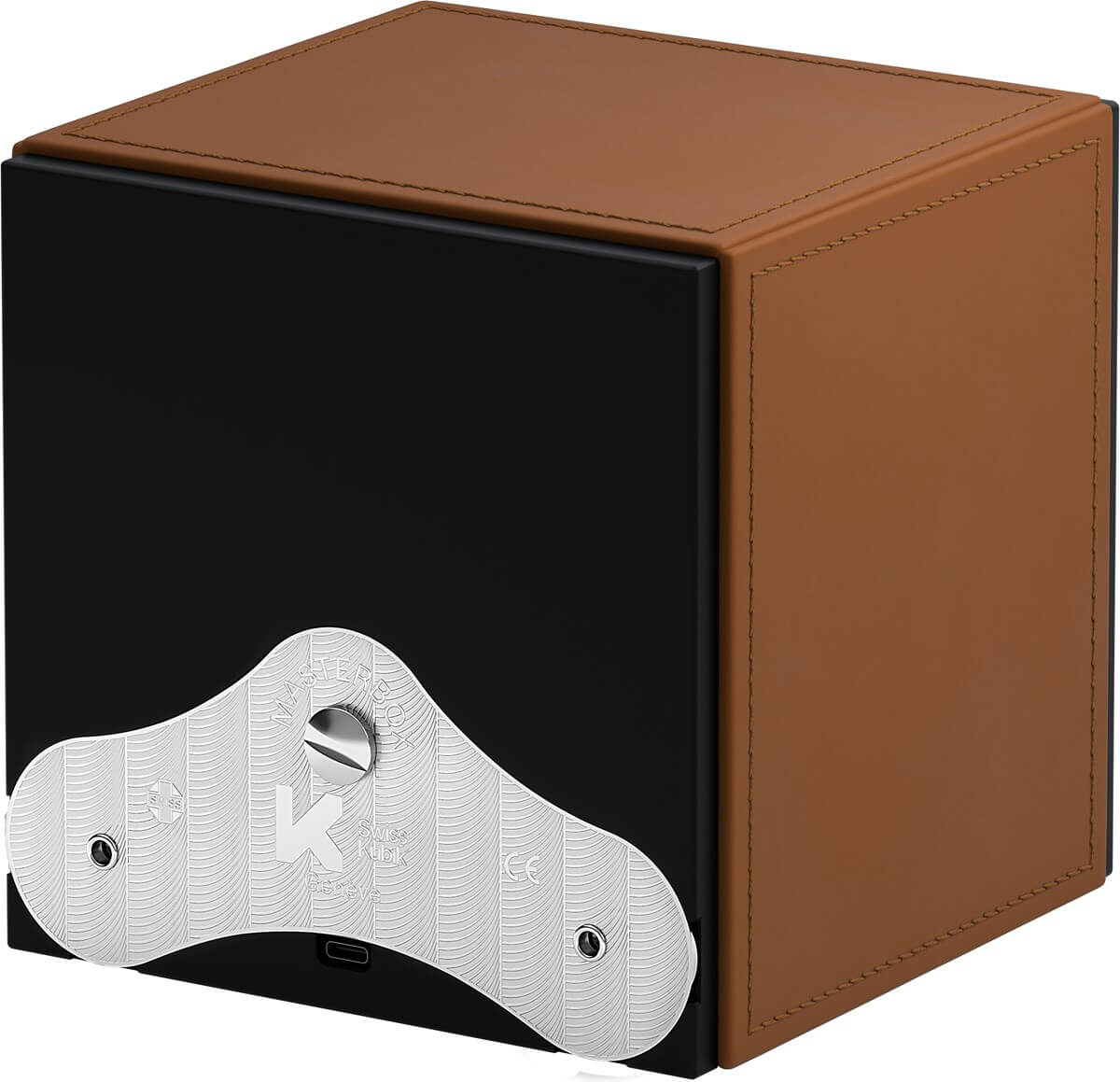 Swiss Kubik Masterbox 1 Cognac Leather SK01.CV002